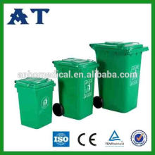 Plastic Dust bin W / duas rodas e tampa